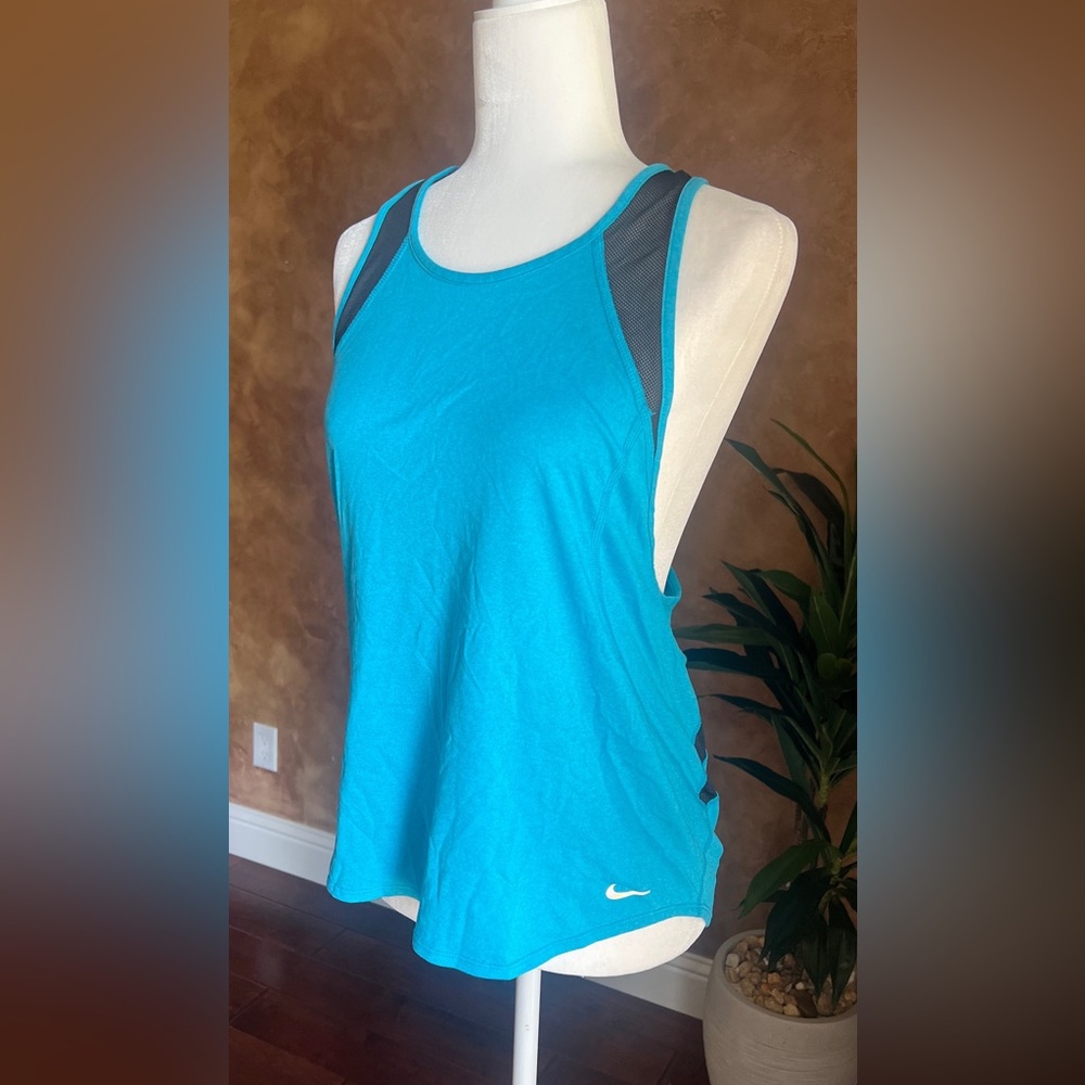 Nike | Tops | Nike Racerback Tank Black Mesh Size Medium